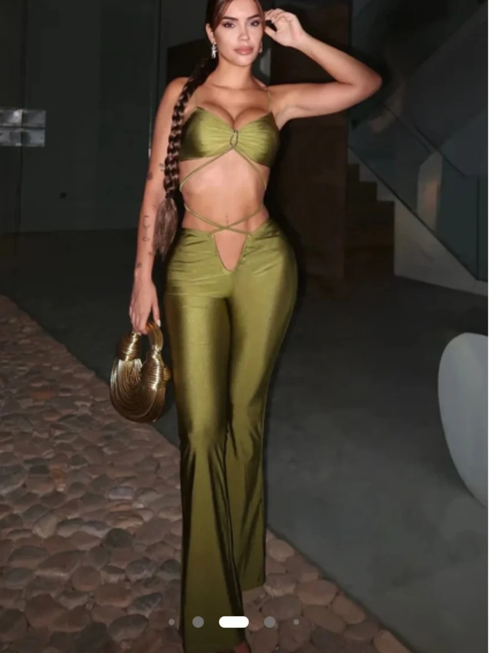 Fashion Nova Matching Green Festival Set